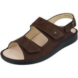 Finn Comfort BENIN 01452-751432 Bruine heren sandalen met klittenband sluiting