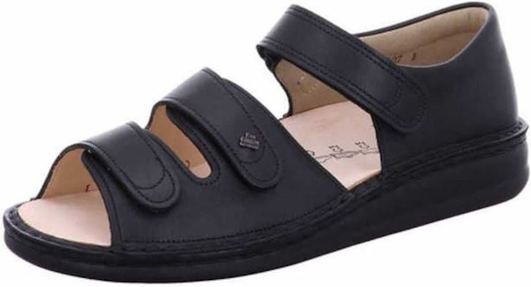 Finn Comfort Unisex Baltrum enkelriempje, zwart, 41 EU