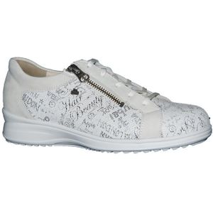 Finn Confort - Bexley - Damesschoenen - Beige/Wit - Leer - Wijdte K