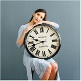 Newgate - Battersby - Wandklok - Zwart