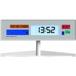 Newgate Supergenius - LCD Wekker - Wit