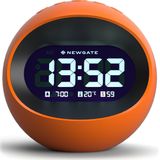 Newgate Centre Of The Earth LCD Alarm Klok - Oranje