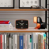 Newgate - Brooklyn - Wekker - Oranje - Retro Ontwerp met Stille Quartz-Beweging