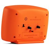 Newgate - Brooklyn - Wekker - Oranje - Retro Ontwerp met Stille Quartz-Beweging