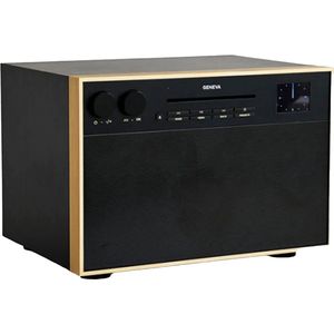 Geneva - DeCon M - DAB + / FM-radio - Zwart/messing - Hi-Fi luidspreker