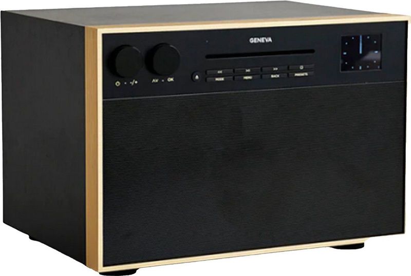 Geneva - DeCon M - DAB + / FM-radio - Zwart/messing - Hi-Fi luidspreker