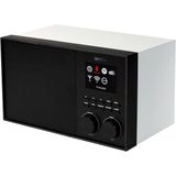 Geneva DeCon S - Internet en DAB+ Radio - Zwart/Wit - Hout