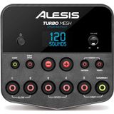 Alesis Turbo Mesh Kit - Elektronische drumset 7-delig van mesh met rek van robuust staal, 100 geluiden, 30 stuks om bij te passen, aansluitkabels, sticks en accusleutel