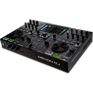 Denon DJ PRIME GO - Draagbare DJ-set/Smart DJ-console met 2 decks, wifi-streaming, 7-inch HD-touchscreen en oplaadbare batterij