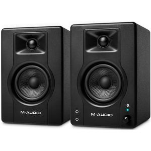 M-Audio BX3 PAIR BT- 3,5” 120W Bluetooth Studiomonitoren PC Luidsprekers voor muziekproductie, gaming, podcasting en meer,Zwart