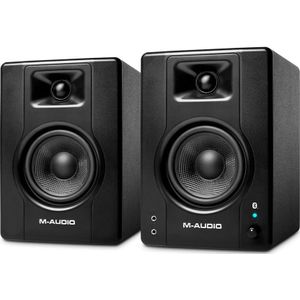 M-Audio BX4 PAIR BT- 4,5” 120W Bluetooth Studiomonitoren PC Luidsprekers voor muziekproductie, gaming, podcasting en meer,Zwart