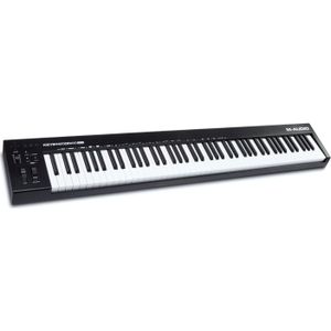 M-Audio Keystation 88 MK3 - USB MIDI-toetsenbord met 88 halfgewogen toetsen voor het bedienen van virtuele synthesizers en audio-zenders