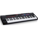 M-AUDIO Oxygen Pro 61- USB MIDI keyboardcontroller met 61 toetsen met beatpads, toewijsbare MIDI knobs,buttonsenfaders en softwaresuite inbegrepen, Native Instruments Sound Package (NKS Integration)