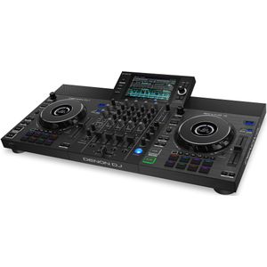 Denon DJ SC LIVE 4 - Standalone DJ-controller, 4-kanaals mixer, Amazon Music Unlimited Streaming, Wi-Fi, luidsprekers, Serato & Virtual DJ-compatibel