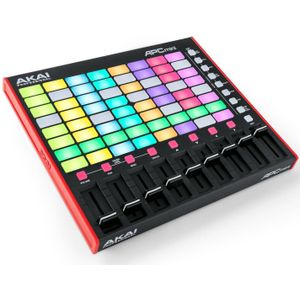 Akai Professionele APC Mini MK2 - USB MIDI-padcontroller voor het starten van clips met Ableton Live Lite, 64 RGB-pads, drum- en notenmodi en MIDIMixer