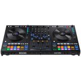 Rane FOUR DJ-Controller Met 4 Kanalen - 8.5-Inch Jogwielen Met Displays, DJ-Mixer Met Interne FX, Serato DJ Pro en Pitch 'n Time DJ Inbegrepen