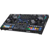 RANE FOUR DJ-controller met 4 kanalen - 8,5-inch jogwielen met displays, DJ-mixer met interne FX, Serato DJ Pro & Pitch 'n Time DJ inbegrepen