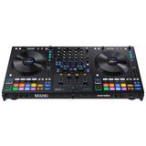 Rane FOUR DJ-Controller Met 4 Kanalen - 8.5-Inch Jogwielen Met Displays, DJ-Mixer Met Interne FX, Serato DJ Pro en Pitch 'n Time DJ Inbegrepen