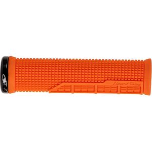 paar lizard skins machine single lock on blaze grips oranje