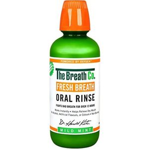The Breath Co Mondwater - Mild Mint 500ML - Tegen - Slechte Adem - Droge Mond - Ontstoken Tandvlees