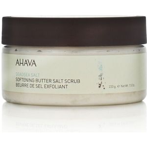 AHAVA Dode Zeezout Scrub - Gladmakend & Verkwikkend | Natuurlijke Exfoliatie | Gezichtsreiniger & Gezichtsscrub | Body Scrub voor mannen & vrouwen - 220g