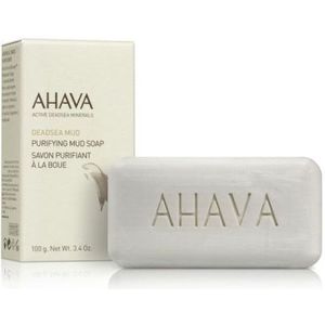 AHAVA Dode Zee Zeep - Zuiverende en Balancerende Huidverzorging | Zeepblok Ideaal voor Gezichts- en Lichaamsgebruik | Reinigt zonder Uitdrogen | Lichaam & Gezichtsreiniging | Soap Bar Ideaal voor Douche of Bad - 100g