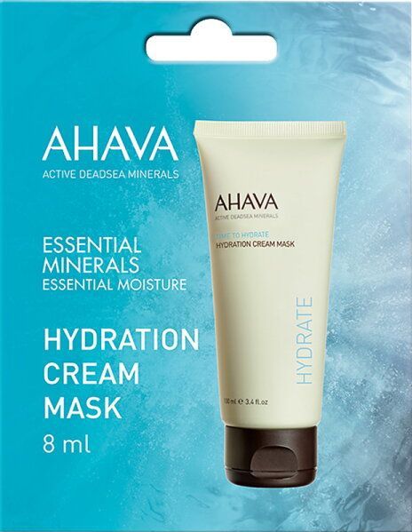 AHAVA Hydraterende crememasker - Kalmeert de huid - Tegen uitdroging - VEGAN - Alcohol- en parabenenvrij - Eenmalig gebruik - 8ml