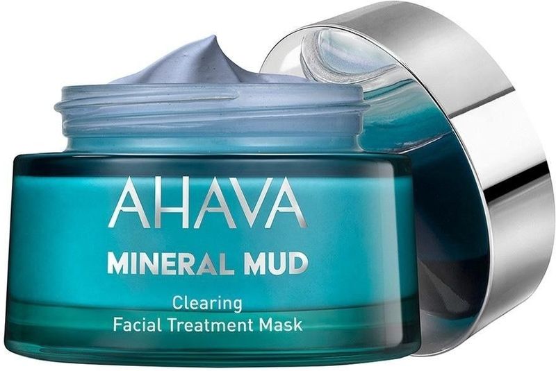 Ahava Mineral Mud Clearing Gezichtsmasker, Blauw, Zilver, 50 ml