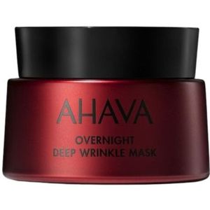 AHAVA Rimpel Nachtmasker - Intensieve Nachtelijke Verjonging | Anti-Rimpel & Anti-Aging | Herstelt Natuurlijk Huidherstel | Nachtcrème met Hyaluronzuur | Hyaluronic Acid Mask voor Dames & Heren | Gezichtsverzorging voor een Droge Huid - 50ml