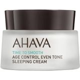 Ahava Time to Smooth Nachtcrème, Beige, Bruin, Doorzichtig, 50 ml