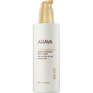 AHAVA Dermud Intensieve Bodylotion - Hydrateert & Kalmeert Droge, Gevoelige Huid | Verlicht Irritaties | Rijk aan Dode Zee Modder & Aloe Vera | Lotion voor dames & heren | Moisturizer voor een droge huid & gezicht - 250ml