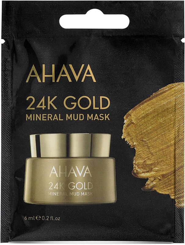 AHAVA - 24K Goud - Mineraal Moddermasker - 6ml - Hydrateert en Voedt de Huid