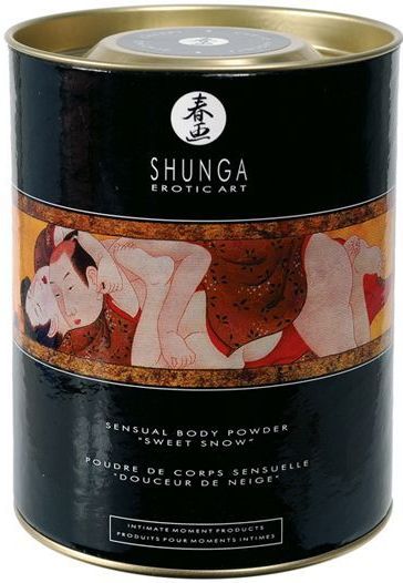 Shunga – Körper intim Puder für Massage und Rasur - Himbeere 230 g