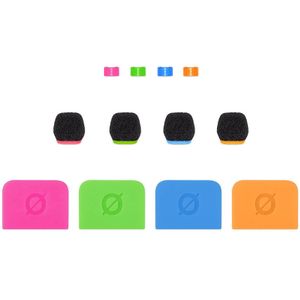 RØDE - Colors 3 - Set van 4 Gekleurde Windkappen en Kabelidentificatieringen