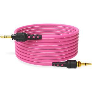 RØDE NTH-Cable voor NTH-100 Hoofdtelefoon, 2,4m / 8ft Lang, 3,5mm Mannelijk naar Mannelijk Hoogwaardige Audiokabel Met ¼-inch Adapter Inbegrepen (Roze)