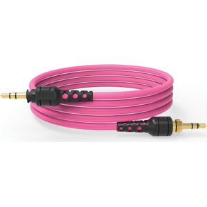 RØDE NTH-Cable voor NTH-100 Hoofdtelefoon, 1,2m / 4ft Lang, 3,5mm Mannelijk naar Mannelijk Hoogwaardige Audiokabel Met ¼-inch Adapter Inbegrepen (Roze)