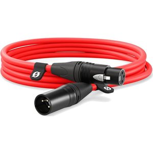 RØDE XLR-3 Hochwertiges XLR-Kabel (3 m, rot)