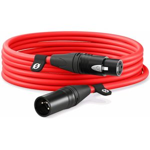 Rode XLR-kabel 6m Rood