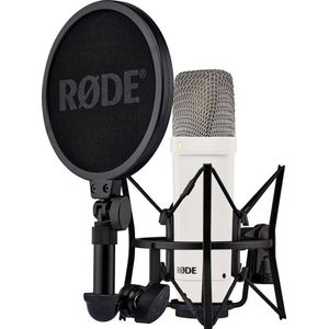 RØDE NT1 Signature Series condensatormicrofoon met groot membraan met schokbestendige houder, popfilter en XLR-kabel voor muziekproductie, spraakopname, streaming en podcast