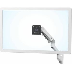 Ergotron HX Wall Mount Monitor Arm - Montageset (scharnierarm, wandhouder, draaibaar, bevestigingsmateriaal, uitbreidingsaansluiting) voor monitor - wit - schermgrootte: tot 42 inch - monteerbaar