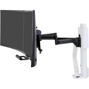 Ergotron TRACE™ Monitor-tafelbeugel 2-voudig 53,3 cm (21) - 68,6 cm (27) Wit Draaibaar, In hoogte verstelbaar, Kantelbaar, Zwenkbaar