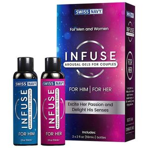 Swiss Navy Infuse 2-in-1 Stimulerende Gel Voor Haar & Hem 2x59 ml