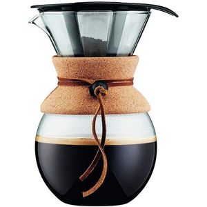 BODUM - 11571-109 - voor meer dan - koffiezetapparaat, permanent roestvrijstalen gaasfilter, 8 kopjes - 1,0 L, transparant