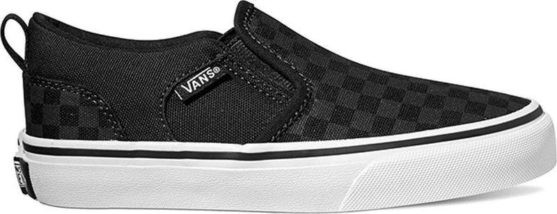 Vans - Asher - Sneakers - Checker Zwart - Canvas/Textiel/Rubber