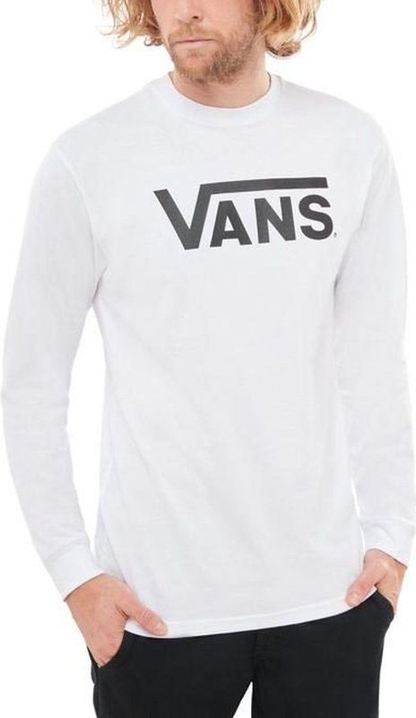 Vans - CLASSIC LS - Shirt met Lange Mouwen - Deep Teal/White - Grote Logoprint
