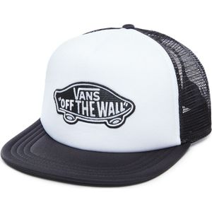 Vans, Accessoires, Heren, Wit, ONE Size, Polyester, Klassieke Patch Trucker Pet Wit/Zwart