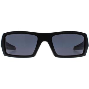 Oakley Wrap Heren Mat Zwart Grijs Gascan | Sunglasses