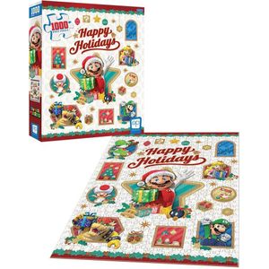 Super Mario Puzzel: Happy Holidays - Puzzel 1000 Stukjes