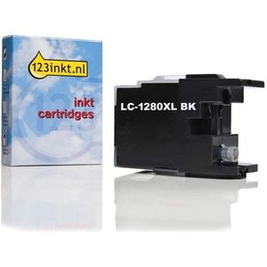 123inkt huismerk vervangt Brother LC-1280XLBK inktcartridge zwart hoge capaciteit