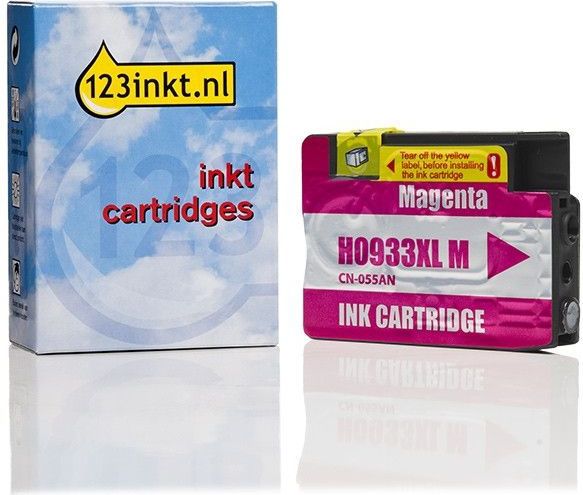 123inkt - HP 933XL Vervangende Inktcartridge - Magenta - Hoge Capaciteit - Inhoud 14ml
